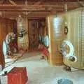 Fermentation tanks at Wootton, Constructing a Vineyard, Harrow Road, Bransgore, Dorset - 1st September 1981