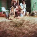 Dave and his family, next door, Camping with Sean, The Camargue, South of France, 15th July 1982