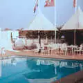 La Marine II's pool and parasols, Camping with Sean, The Camargue, South of France, 15th July 1982