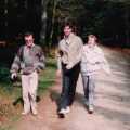 Hamish, Sean and Maria walk through the new forest