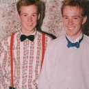 Martin Davies and his twin brother, who was round for a Christmas party