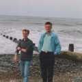 Martin and Nosher on a trip to the beach near Cromer and Sherigham