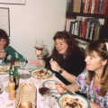 Suzie, Sis and Mother at a dinner party round Harold and Sue's