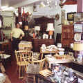 Jon's parents' antique shop in New Milton