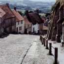 The famous Gold Hill in Shaftesbury - scene of the old 