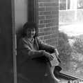 Liz sits by the window, Learning Black-and-White Photography, Brockenhurst College, Hampshire - 10th March 1985