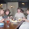 1985 Mother, Sis, Neil and Caroline in the East Close Hotel 