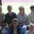 Anne, Paula, Ray Mitchell,  Sue Carver, Anna Green and Lise Clayton, Brockenhurst College Exams and Miscellany, Barton on Sea, Hampshire - 10th June 1985