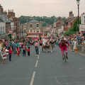 Scene on the High Street, The Lymington Carnival, Hampshire - 17th June 1985