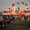 A blurry but colourful fairground, The Lymington Carnival, Hampshire - 17th June 1985