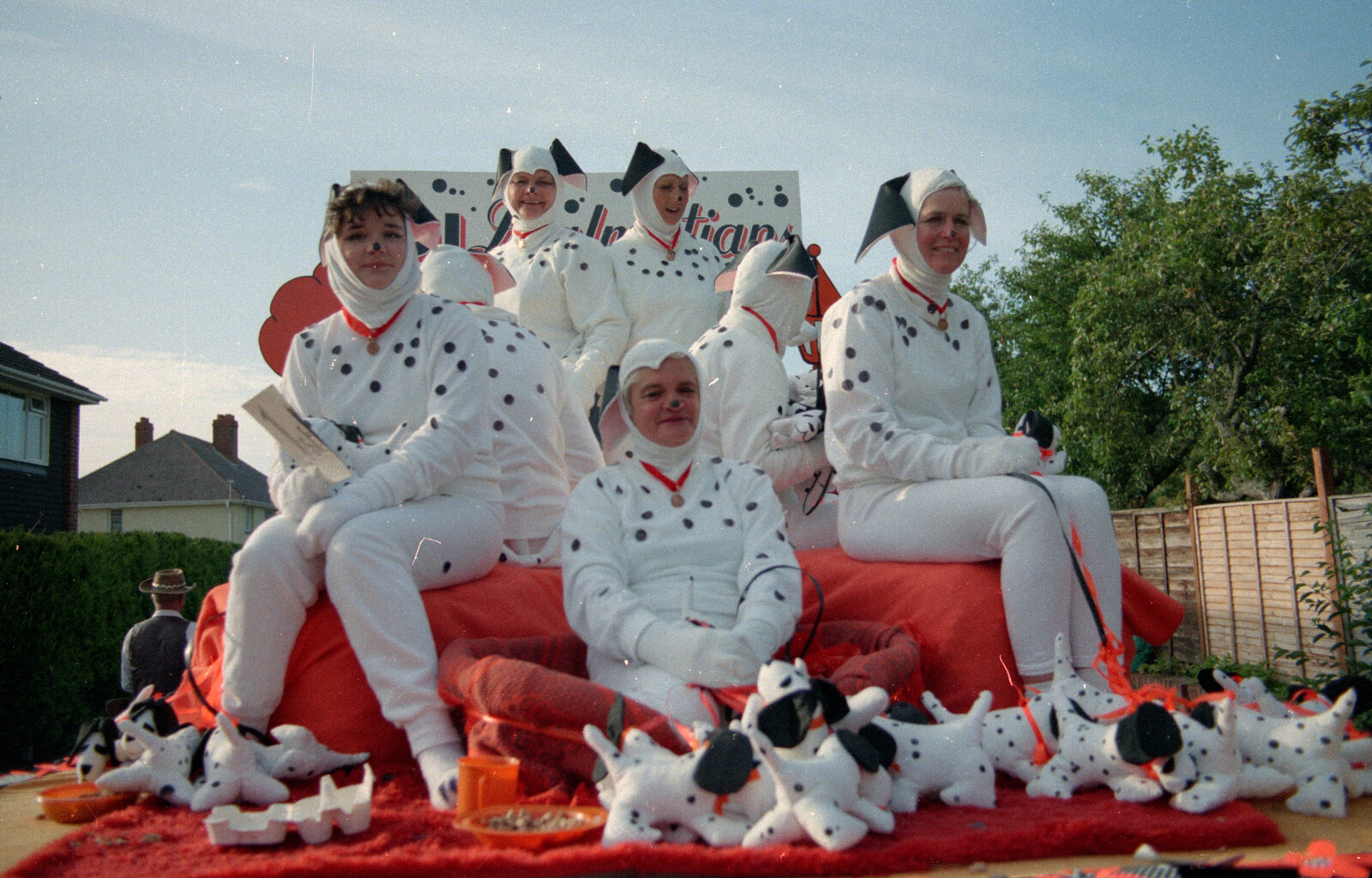 A bunch of dalmatians from The Lymington Carnival, Hampshire - 17th June 1985