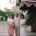 Sis, Dad and Maureen, A Holiday in Los Christianos, Tenerife - 19th June 1985