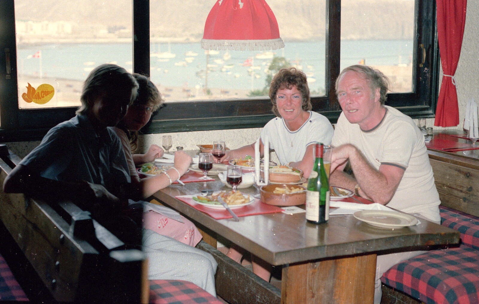 Lunch somewhere from A Holiday in Los Christianos, Tenerife - 19th June 1985