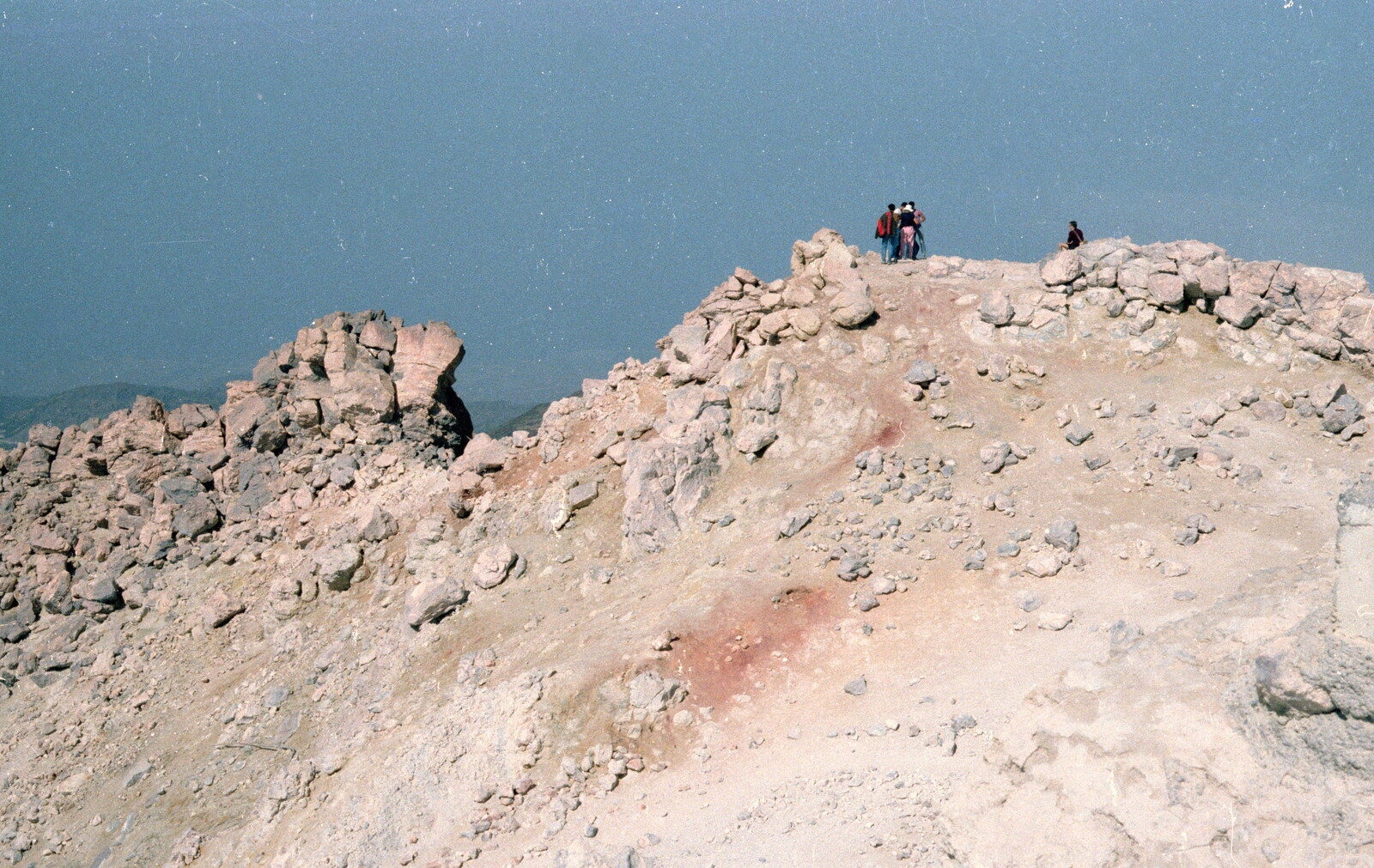 Other climbers on the top of the mountain from A Holiday in Los Christianos, Tenerife - 19th June 1985