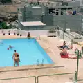 Swimming pool and building site, A Holiday in Los Christianos, Tenerife - 14th July 1985