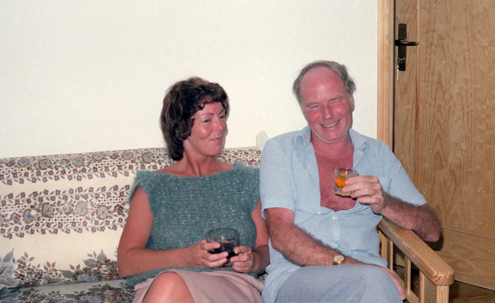Maureen and The Old Chap, from A Holiday in Los Christianos, Tenerife - 14th July 1985