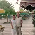 Maureen and Dad in downtown Los Christianos, A Holiday in Los Christianos, Tenerife - 14th July 1985