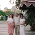 Sis, Dad and Maureen, A Holiday in Los Christianos, Tenerife - 14th July 1985
