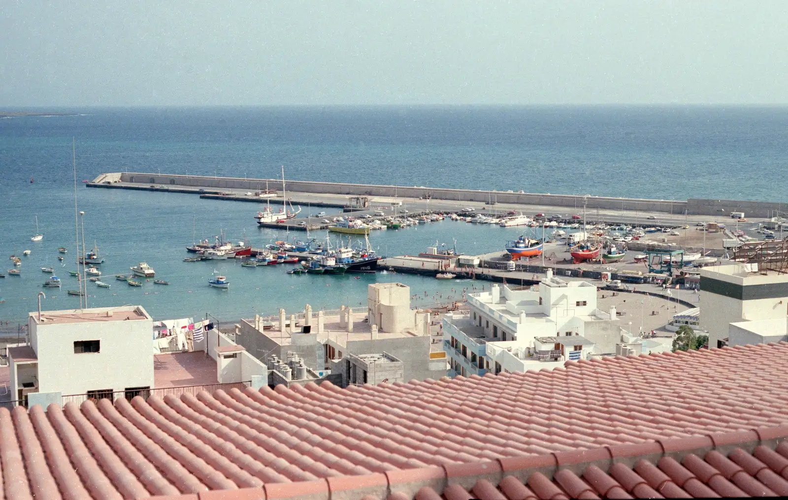 A view of the harbour from the apartment, from A Holiday in Los Christianos, Tenerife - 14th July 1985