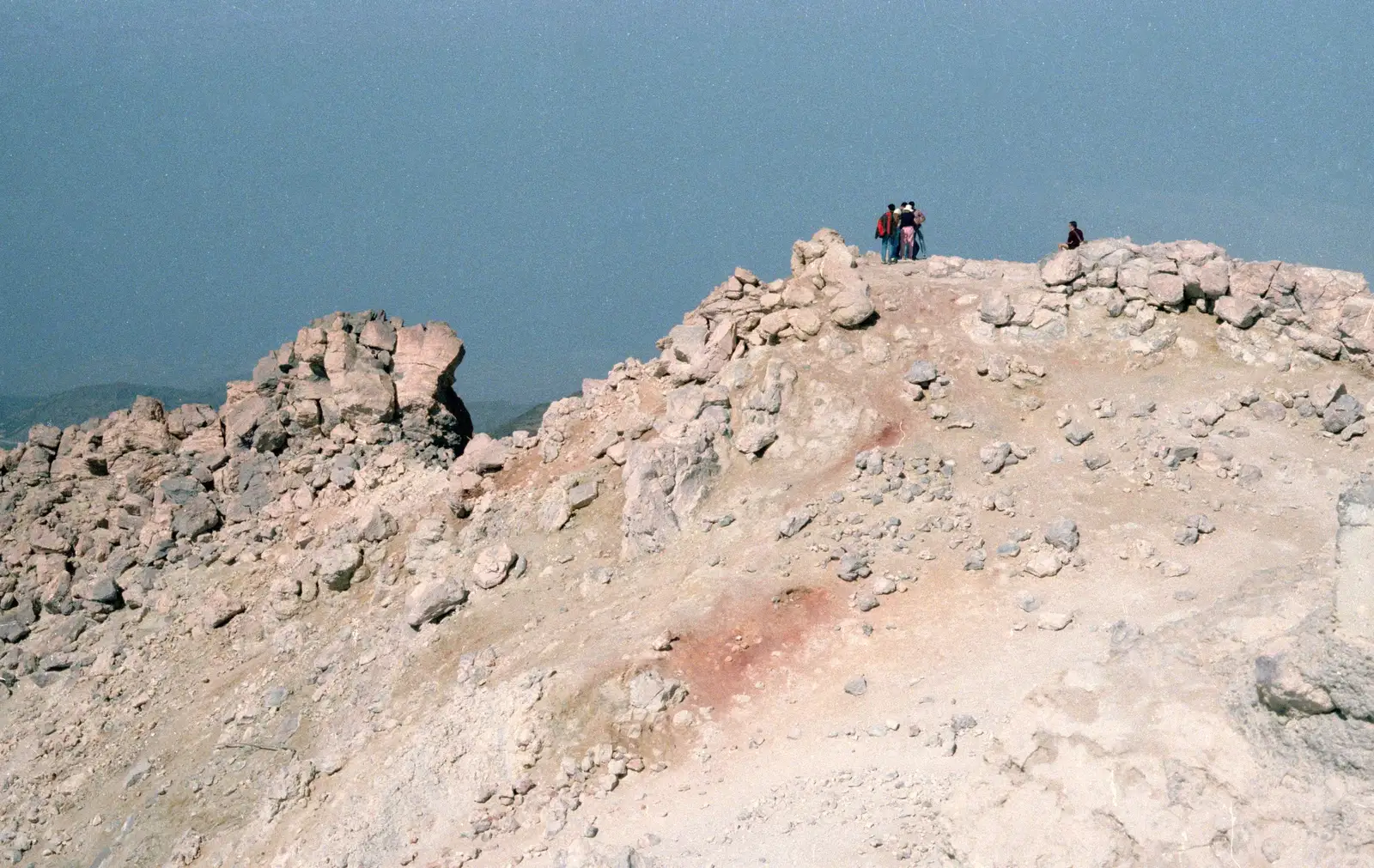 Other climbers on the top of the mountain, from A Holiday in Los Christianos, Tenerife - 14th July 1985