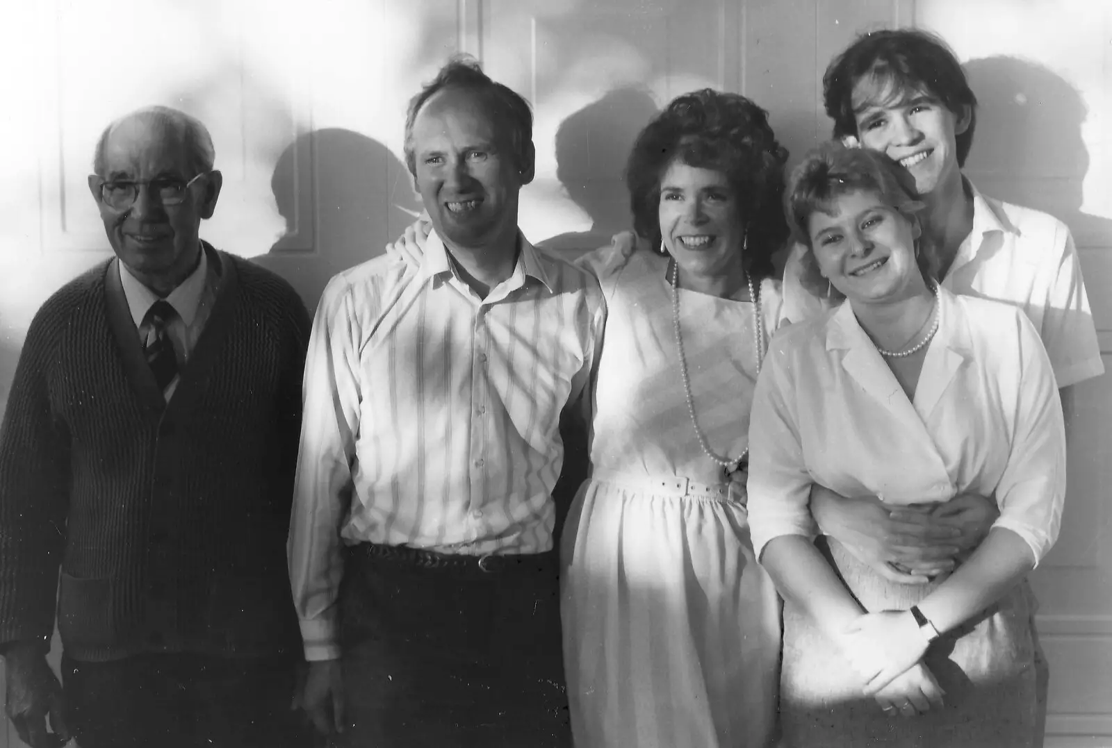 Phil and his parents, from Phil's Birthday and Newlands Camping, Charmouth and Hordle, Dorset and Hampshire - 7th August 1985