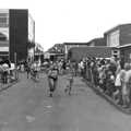 The runners run through Arnewood School, past the SCOLA building, The New Forest Marathon and Other Randomness, New Milton, Hampshire - 15th September 1985