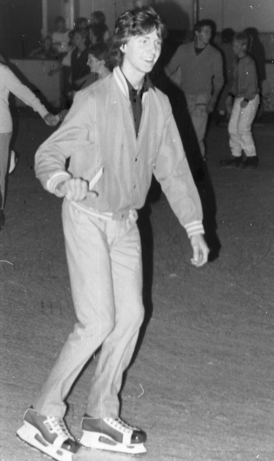 Sean skates around at Westover Ice Rink in Bournemouth from The New Forest Marathon and Other Randomness, New Milton, Hampshire - 15th September 1985
