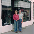 Anne and David outside their shop, The Last Day of Term, and Leaving New Milton, Hampshire - 18th September 1985