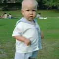 A sailor-suited sprog roams around in the park, The Last Day of Term, and Leaving New Milton, Hampshire - 18th September 1985