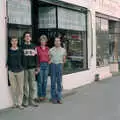 Jon and his family outside their antiques shop in New Milton, The Last Day of Term, and Leaving New Milton, Hampshire - 18th September 1985