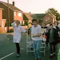 Sarah Durrant and Sis are on a bed push, The Last Day of Term, and Leaving New Milton, Hampshire - 18th September 1985