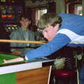 Andy Poppit plays a shot, The Last Day of Term, and Leaving New Milton, Hampshire - 18th September 1985