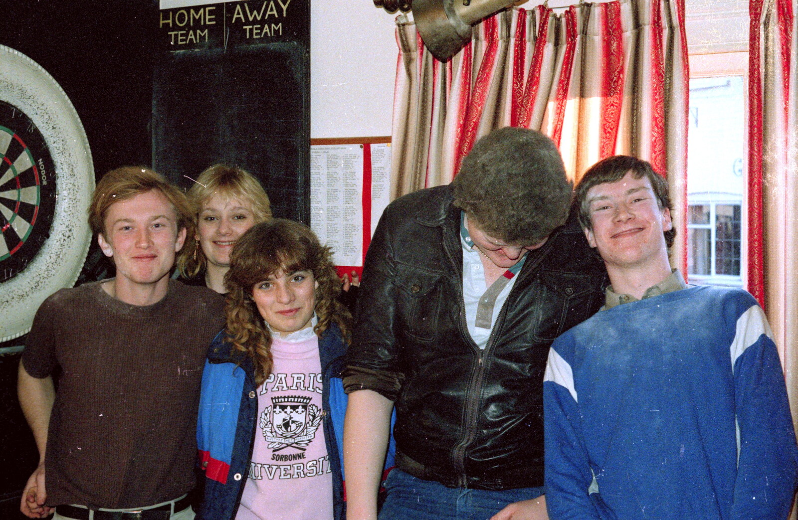 The gang in the Foresters Arms from The Last Day of Term, and Leaving New Milton, Hampshire - 18th September 1985