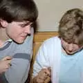 Phil and Anna play some sort of game, The Last Day of Term, and Leaving New Milton, Hampshire - 18th September 1985