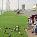 Some pigeon action down on Plymouth Hoe, Uni: First Weeks At Polytechnic, Umbrellas and a Visit From Liz, Plymouth - 26th September 1985