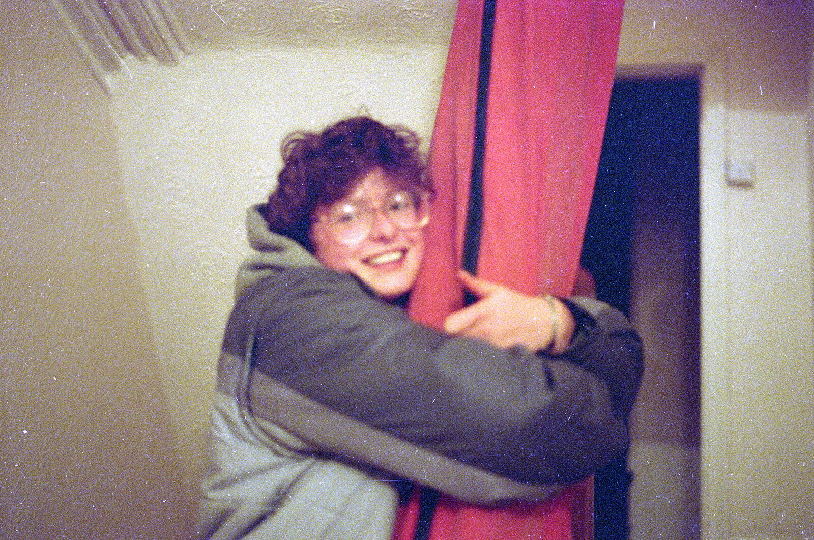 Barbara with James's hang-glider from Uni: First Weeks At Polytechnic, Umbrellas and a Visit From Liz, Plymouth - 26th September 1985