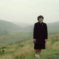 Liz stands about on Dartmoor, Uni: First Weeks At Polytechnic, Umbrellas and a Visit From Liz, Plymouth - 26th September 1985