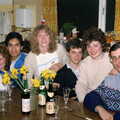 Unknown, Anand, Mary, Andy, Angela and Dobbs , Uni: A Central Park Fair and City Street Life, Plymouth - 20th October 1985