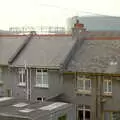 A view of Plymouth gasometers from the bedroom, Uni: A Central Park Fair and City Street Life, Plymouth - 20th October 1985