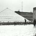 The Students' Union Pyramid in the snow, Uni: The Fly Christmas Party and BABS Panto, Plymouth Polytechnic, Devon - December 11th 1985