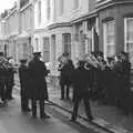 The Salvation Army band on Beaumont Street, Uni: Beaumont Street Decorations and Water Fight, Plymouth - 14th December 1985