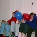 More sofa messing around, Uni: BABS Christmas Ball and a Beaumont Street Party, Plymouth - 16th December 1985