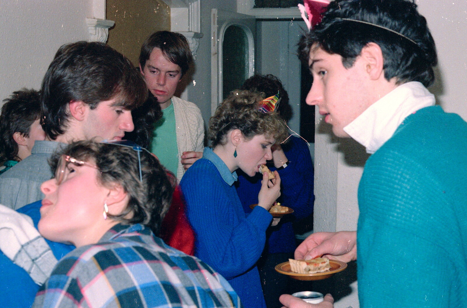 It's time for quiche in the hall from Uni: BABS Christmas Ball and a Beaumont Street Party, Plymouth - 16th December 1985