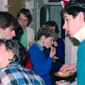 It's time for quiche in the hall, Uni: BABS Christmas Ball and a Beaumont Street Party, Plymouth - 16th December 1985