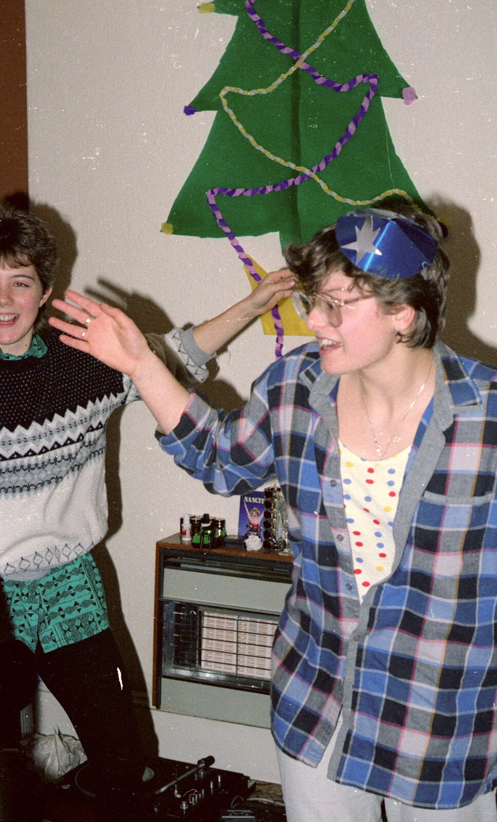 Some random shapes are thrown from Uni: BABS Christmas Ball and a Beaumont Street Party, Plymouth - 16th December 1985