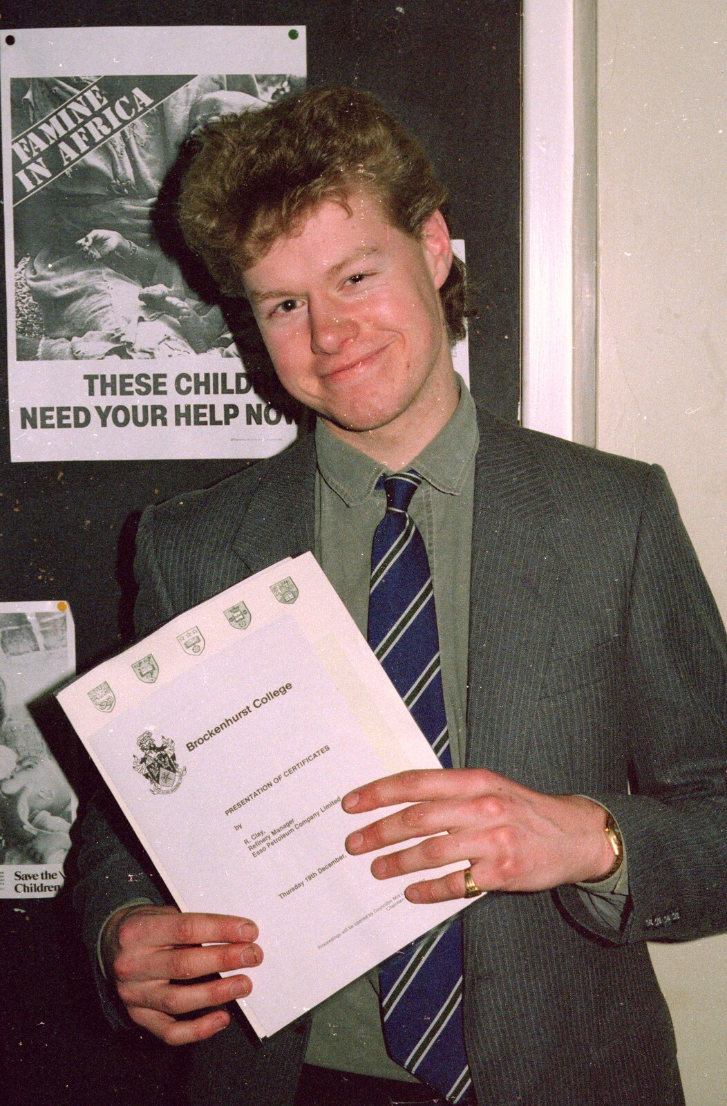 Alastair, aka Steve (Winwood) from Brockenhurst College Presentation and Christmas, Hampshire - 19th December 1985
