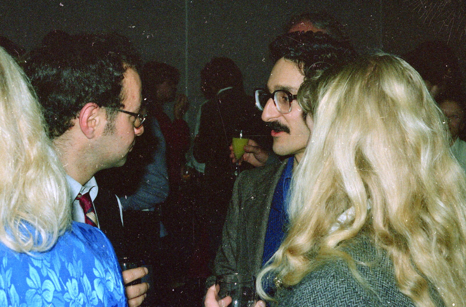 Mr. Smidman and Mr. C-P chat from Brockenhurst College Presentation and Christmas, Hampshire - 19th December 1985