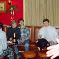 Jon, Anna, Phil and Hamish in a pub , Brockenhurst College Presentation and Christmas, Hampshire - 19th December 1985