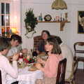 Pre-Christmas dinner in the dining room, Ford Cottage Pre-Christmas, Barton on Sea, Hampshire - 19th December 1985