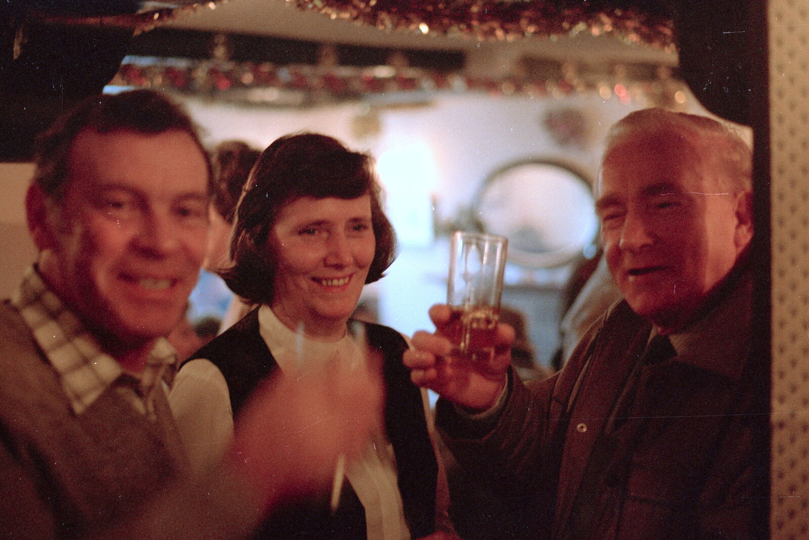 Dad's friend Jack (right) in the Bollington Cock from Christmas in Macclesfield and Wetherby, Cheshire  and Yorkshire - 25th December 1985